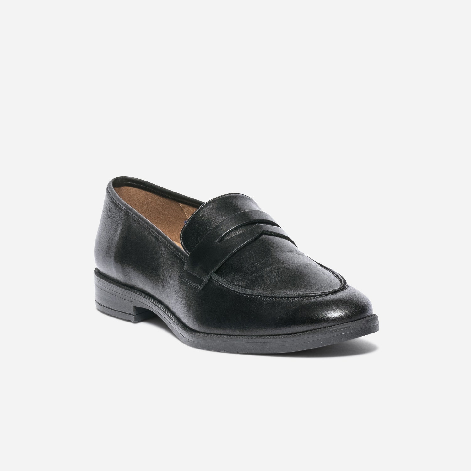 Mocassin ERAM FLEX noir en cuir