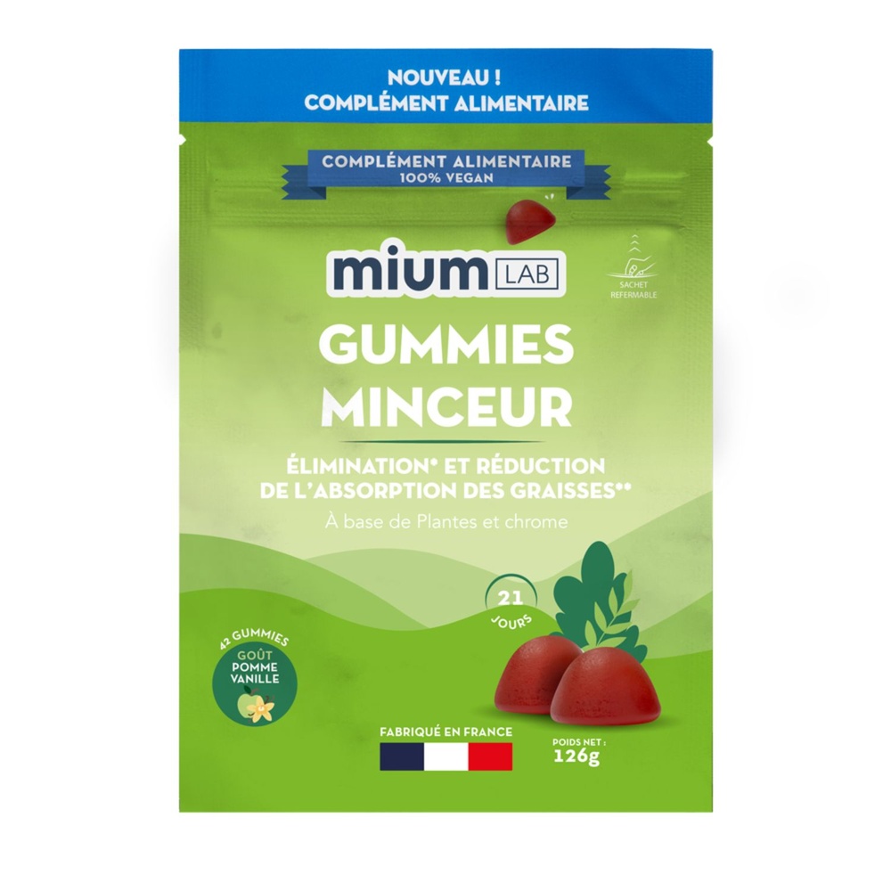 Mium Lab - Ex Les Miraculeux Doypack gummies Minceur sans sucres Compléments alimentaires
