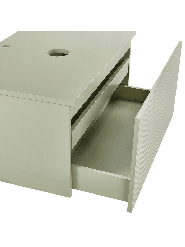 Beliani Badezimmerschrank ALZIRA in Grün - (W) 80 x (H) 40 x (L) 52 cm günstig kaufen onesize
