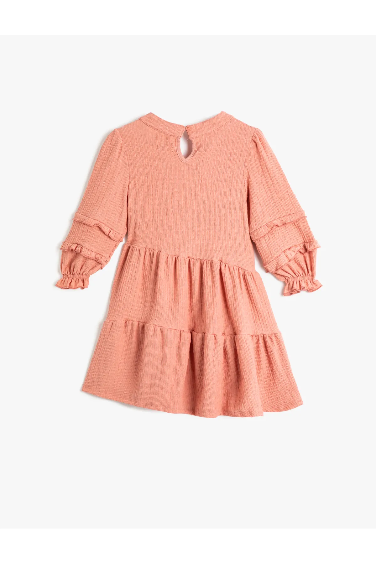 Koton  Kleid mit langen Ärmeln, Rüschen und elastischen Bündchen