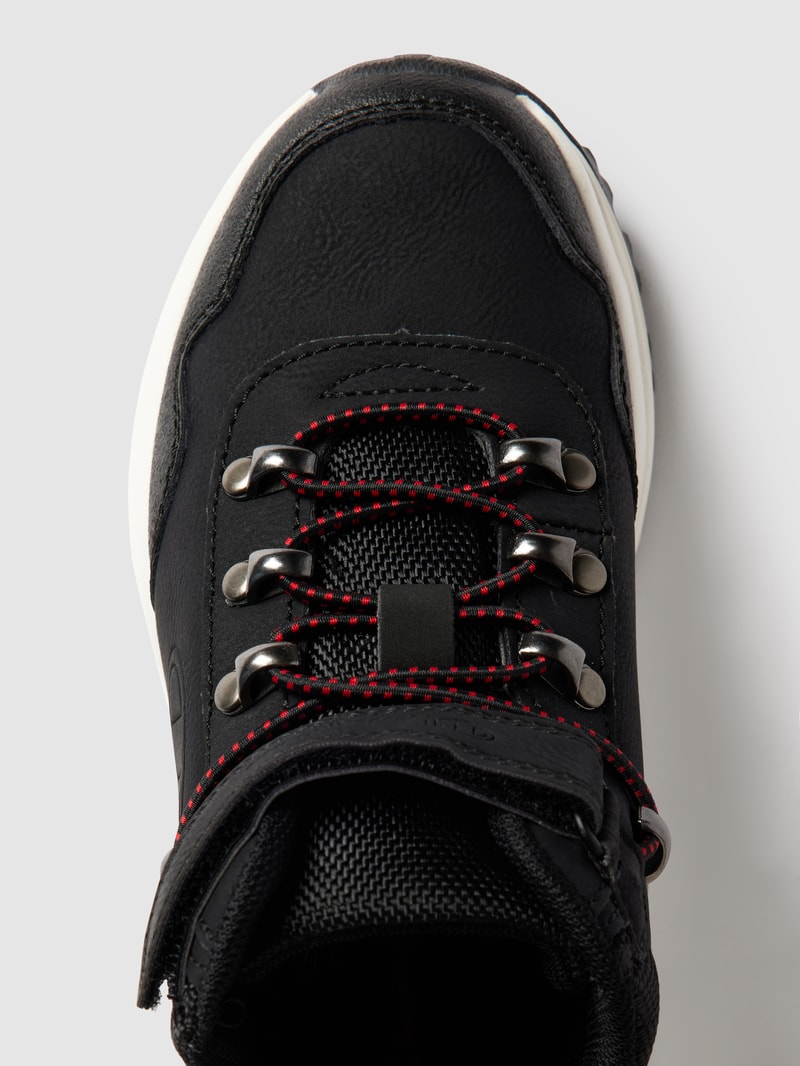 High Top Sneaker mit Label-Prägung Modell 'CLIMB' in schwarz