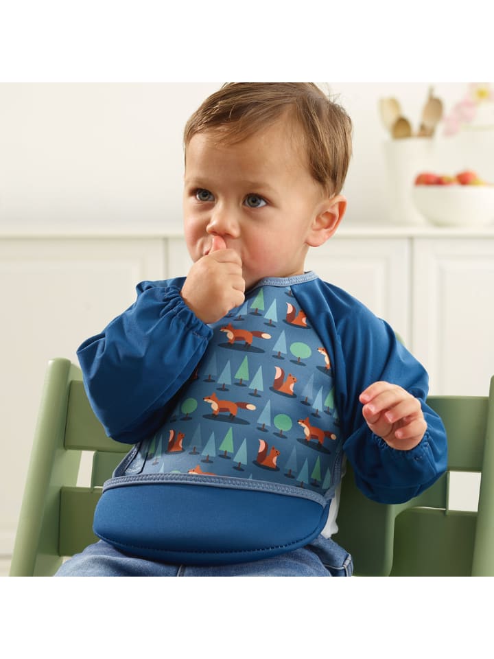 Bibetta Lätzchen mit Raglanärmeln Neopren-Lätzchen Füchse günstig kaufen onesize