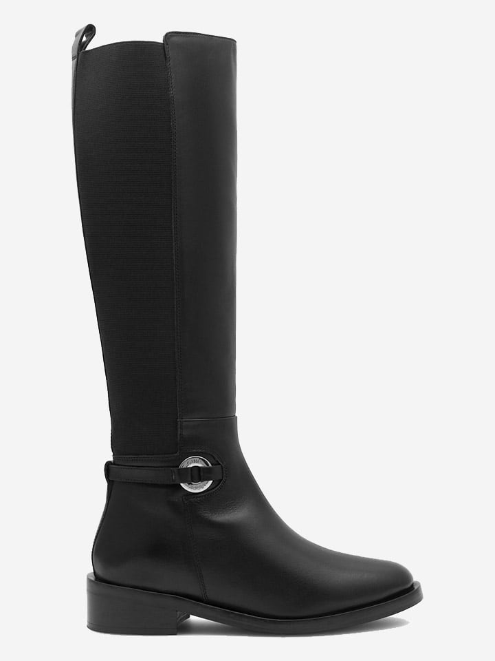 Gino Rossi Leder-Stiefel in Schwarz günstig kaufen