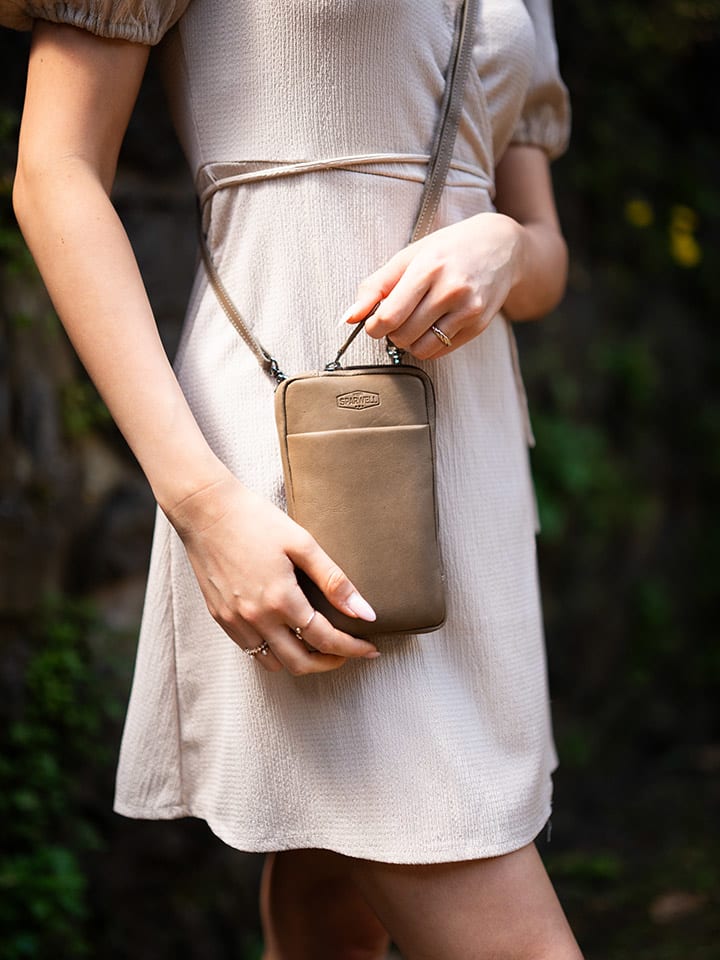 SPARWELL Leder-Handytasche 