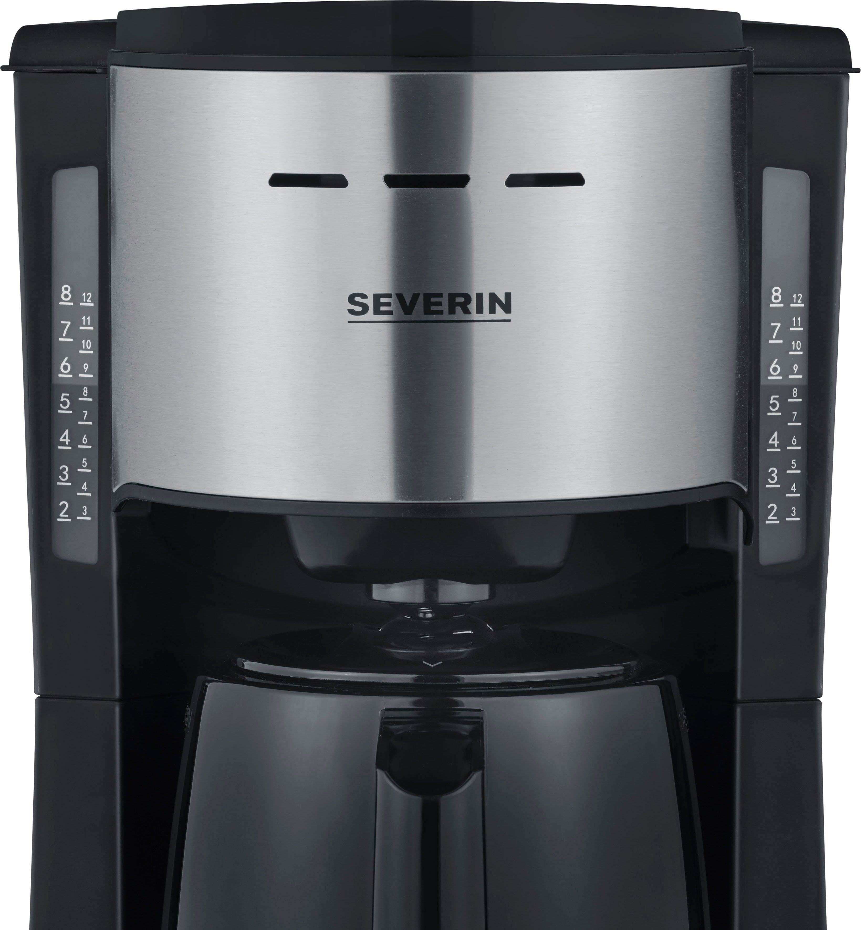 Severin Filterkaffeemaschine KA 9308, mit 2 Thermokannen, 1l Kaffeekanne, Papierfilter 1x4, mit 2 Thermokannen