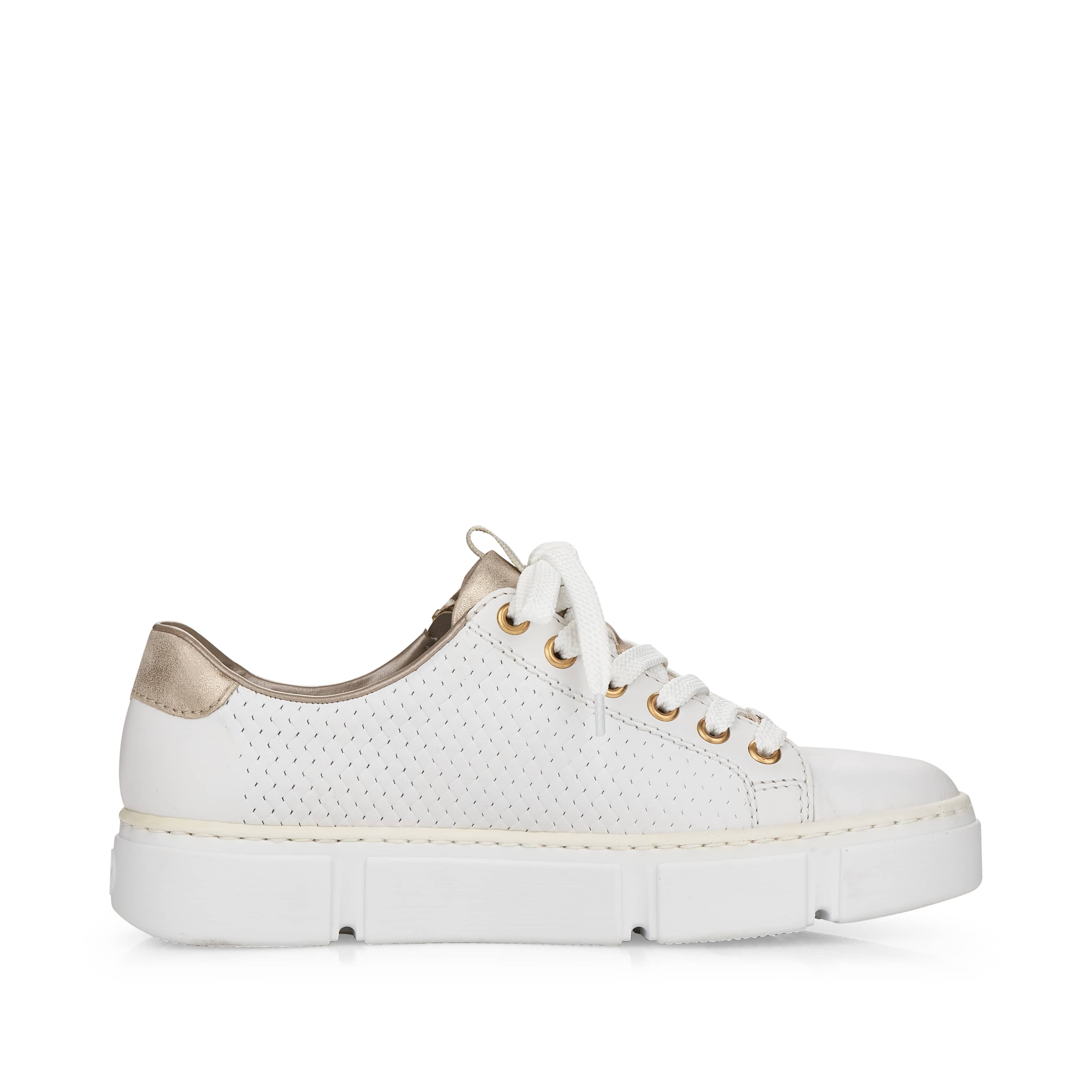 Rieker Damen Sneaker Low perlweiß