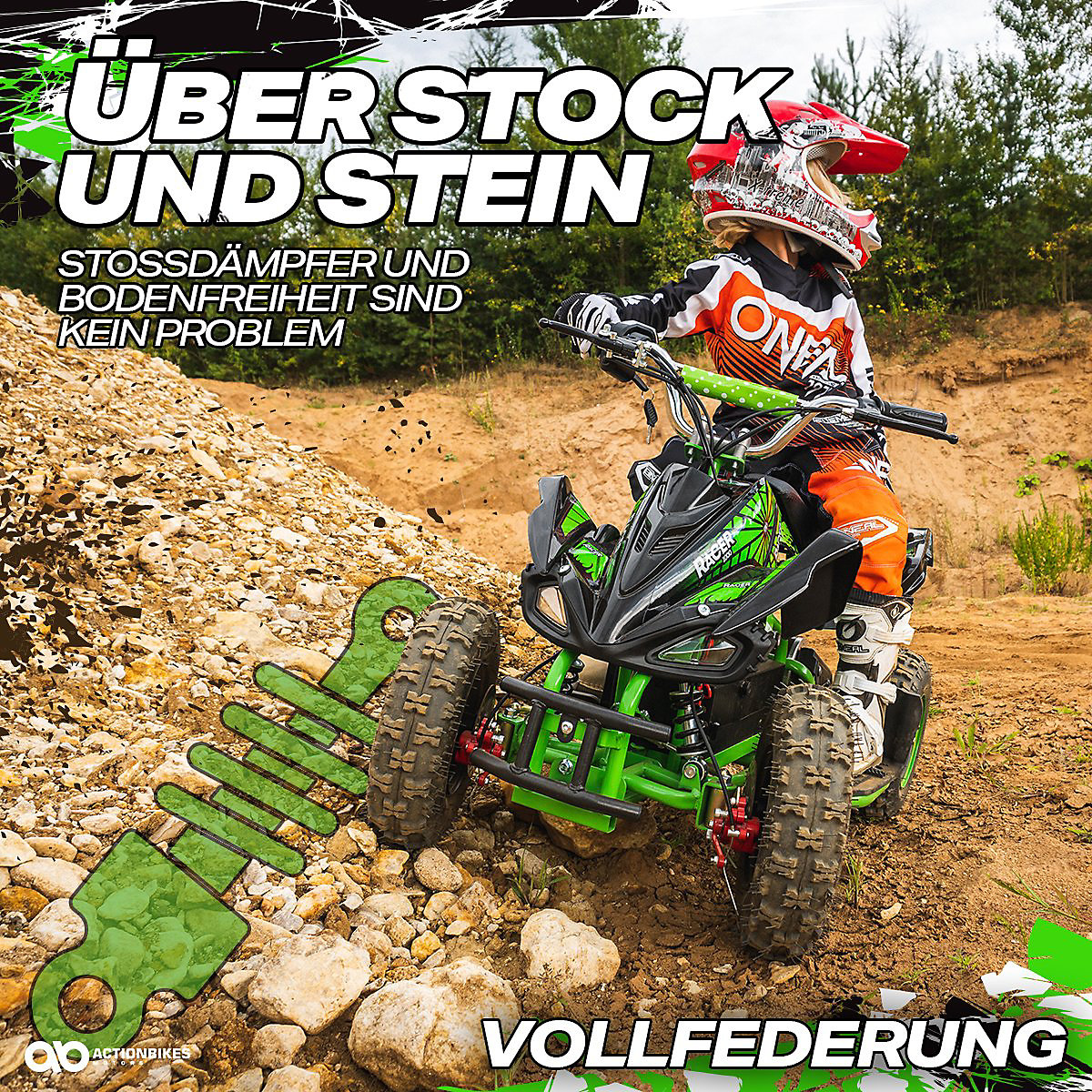 Kinder Elektroquad ATV Racer - 1000 Watt 36 Volt Elektromotor - Kinderfahrzeug