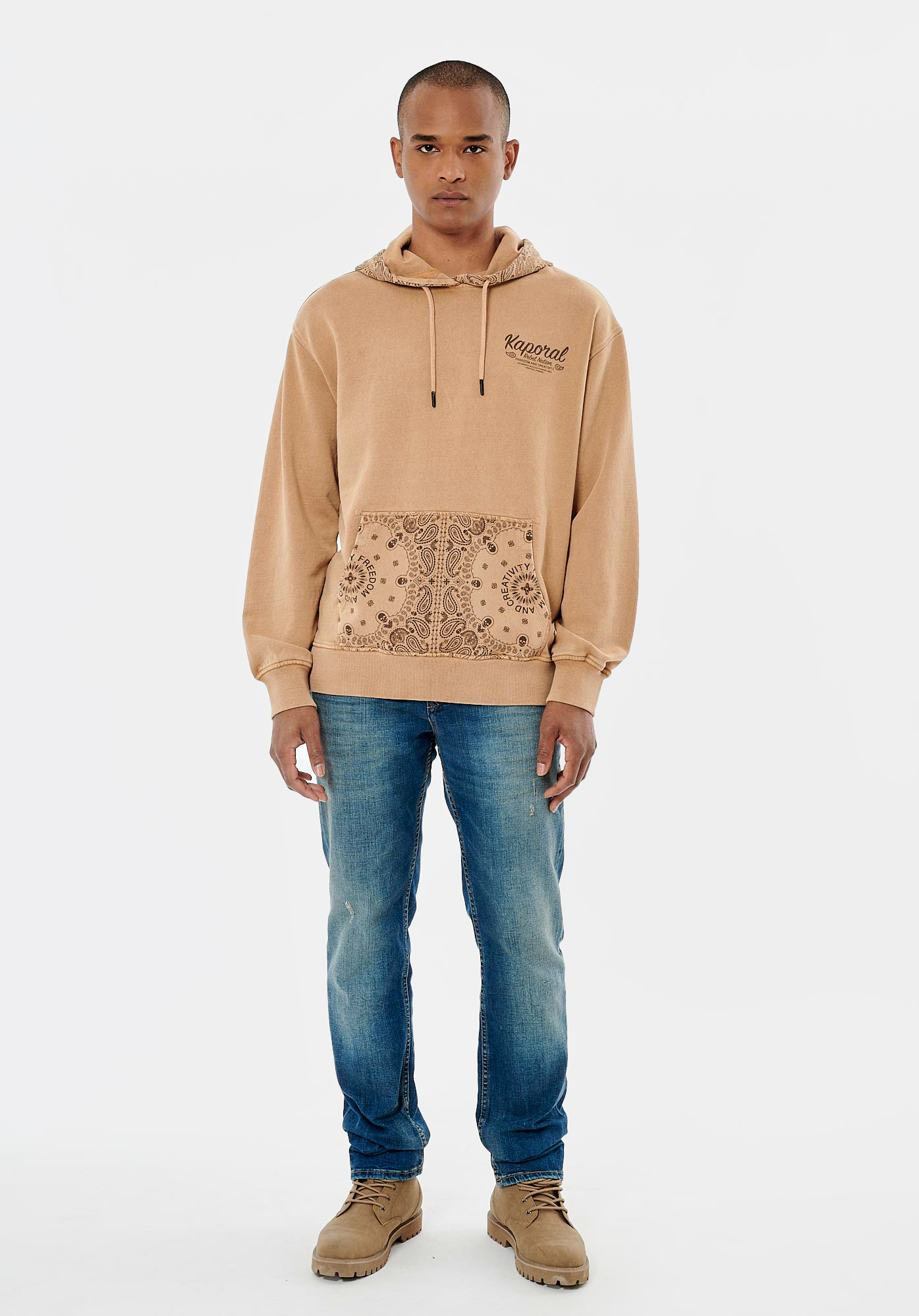 ROHAN  Sweat beige homme 100% coton