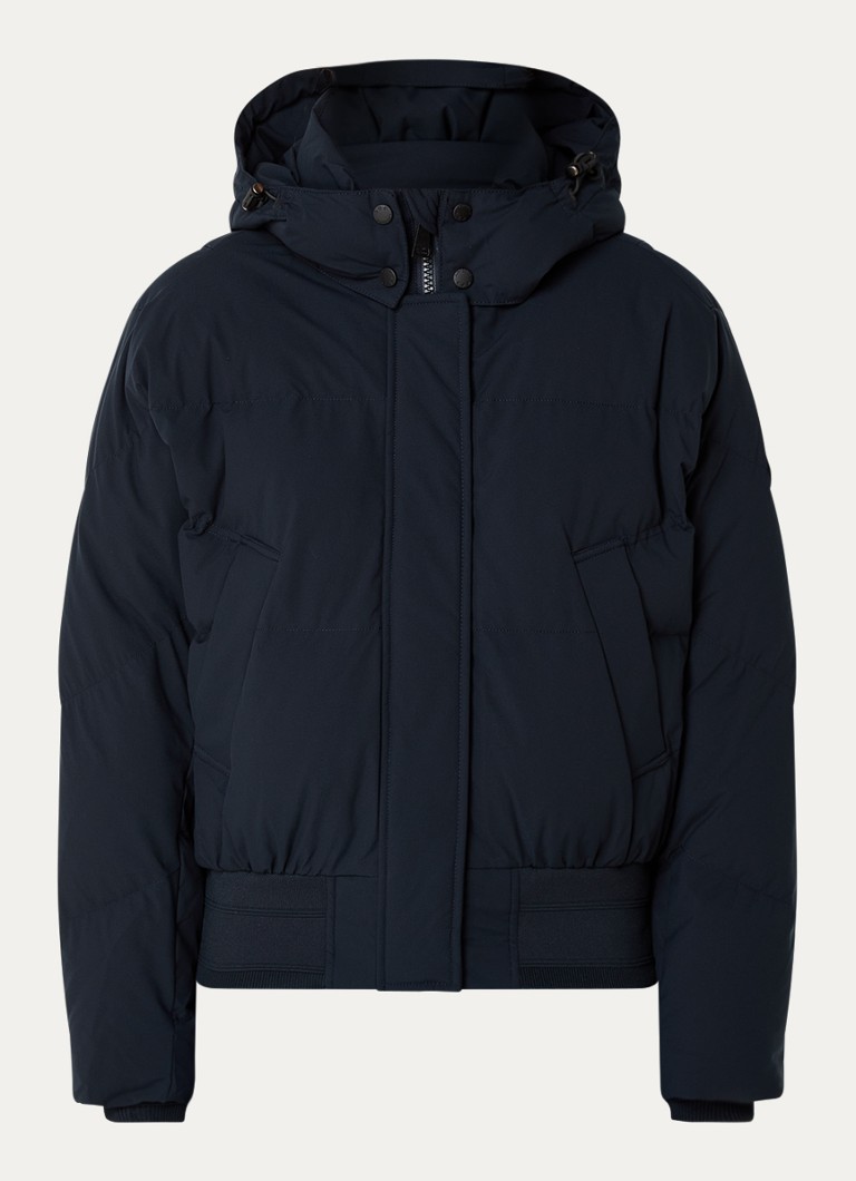 Chaqueta bomber acolchada de la Fuerza Aérea con capucha desmontable