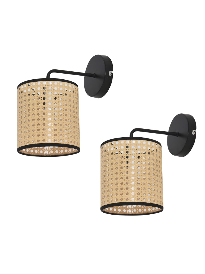 lux.pro Wandleuchte Southend 2er Set in Beige (H)17cm (D)16cm günstig kaufen onesize