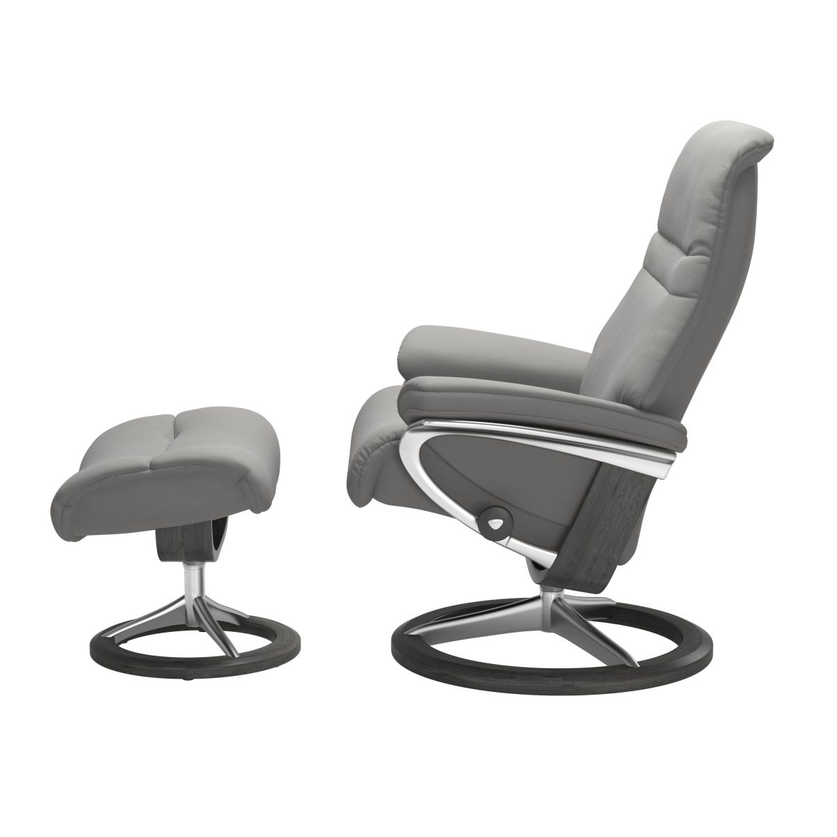 Stressless Sessel Sunrise Signature mit Hocker Grau