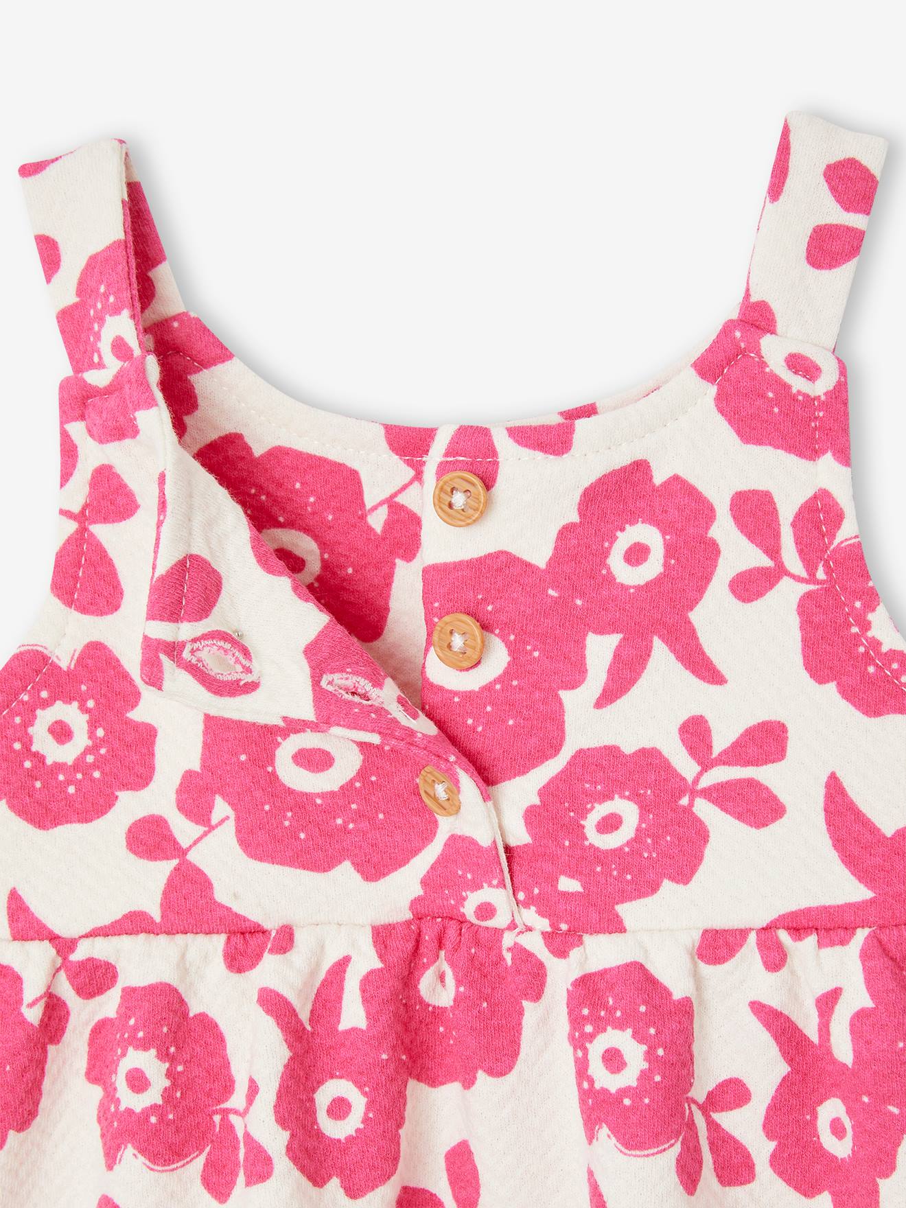 Vertbaudet Mädchen Baby Trägerkleid Oeko-Tex - wollweiß