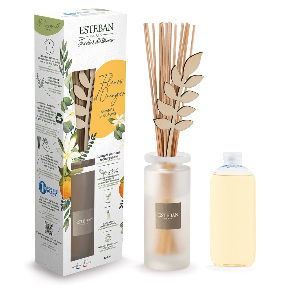 esteban Fleurs d'oranger Bouquet parfumé rechargeable 100ML