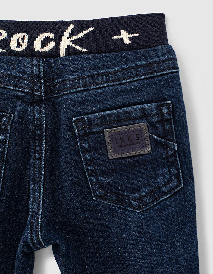 Jean blue vintage message ceinture coton bio bébé garçon