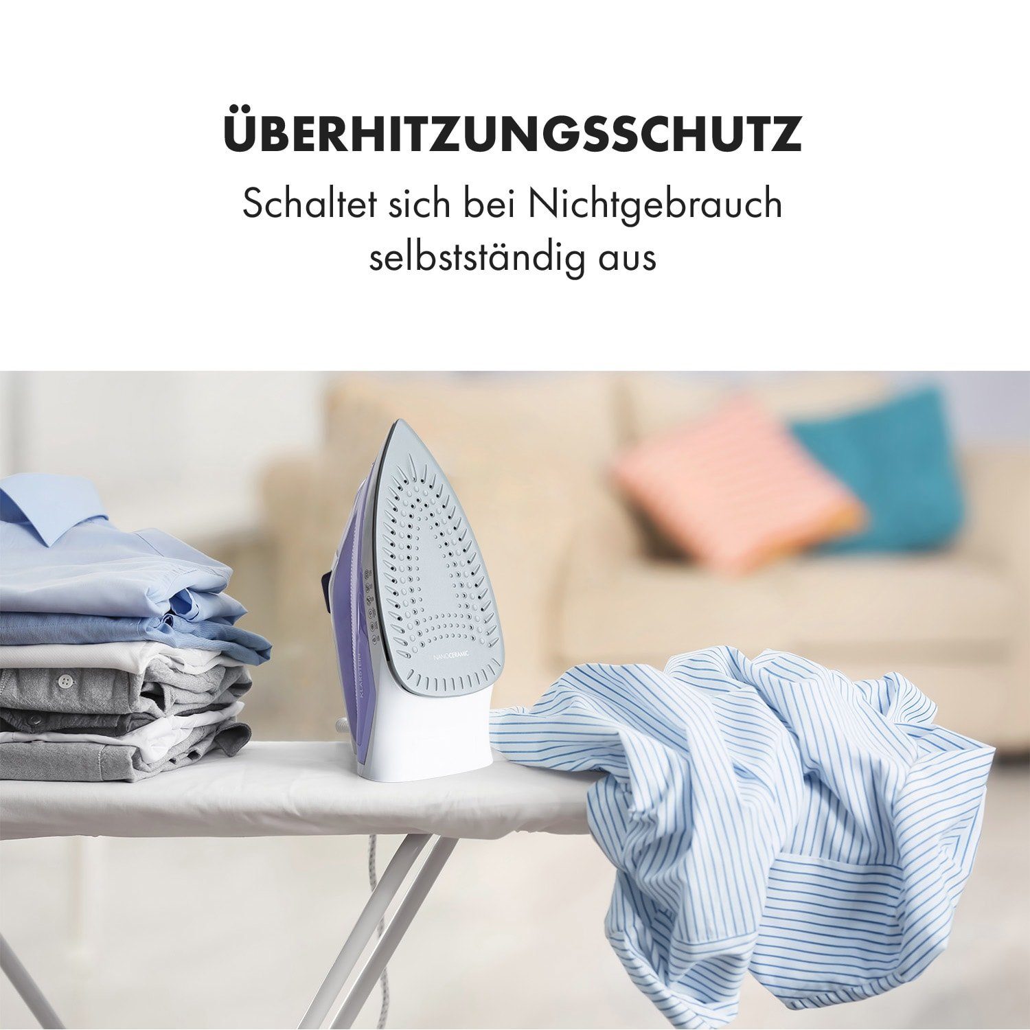 Klarstein Trockenbügeleisen Steam Bro, 2200 W
