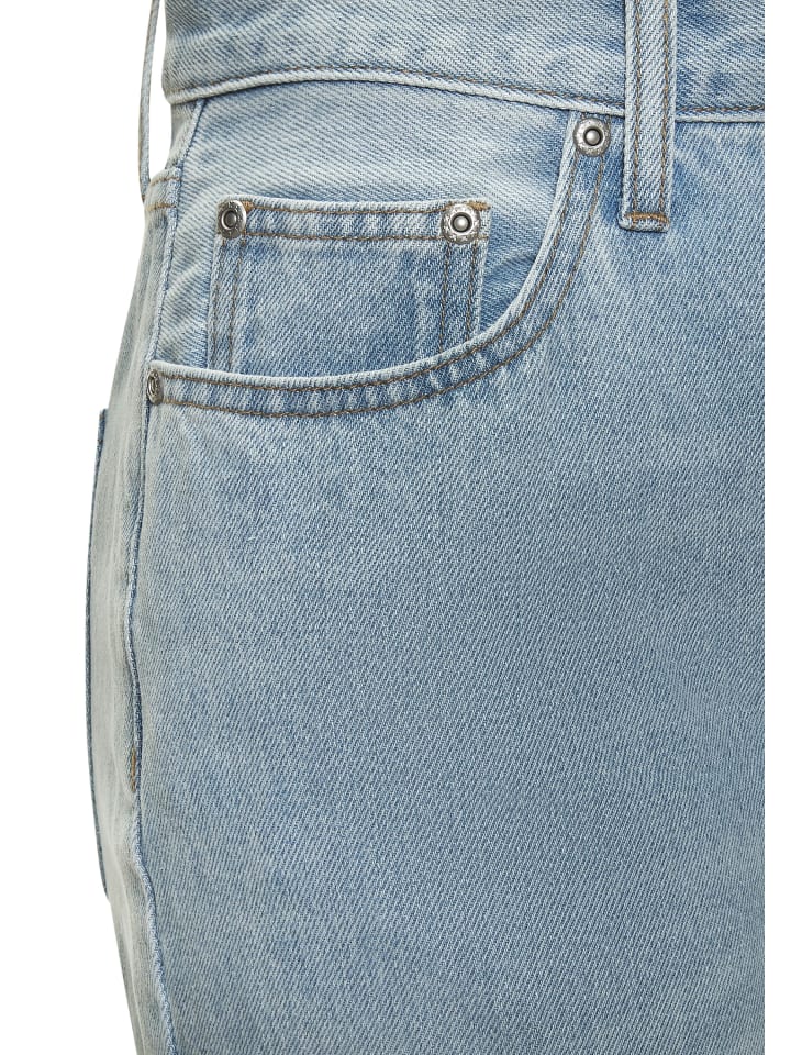 LASCANA Weite Jeans in light blue washed günstig kaufen