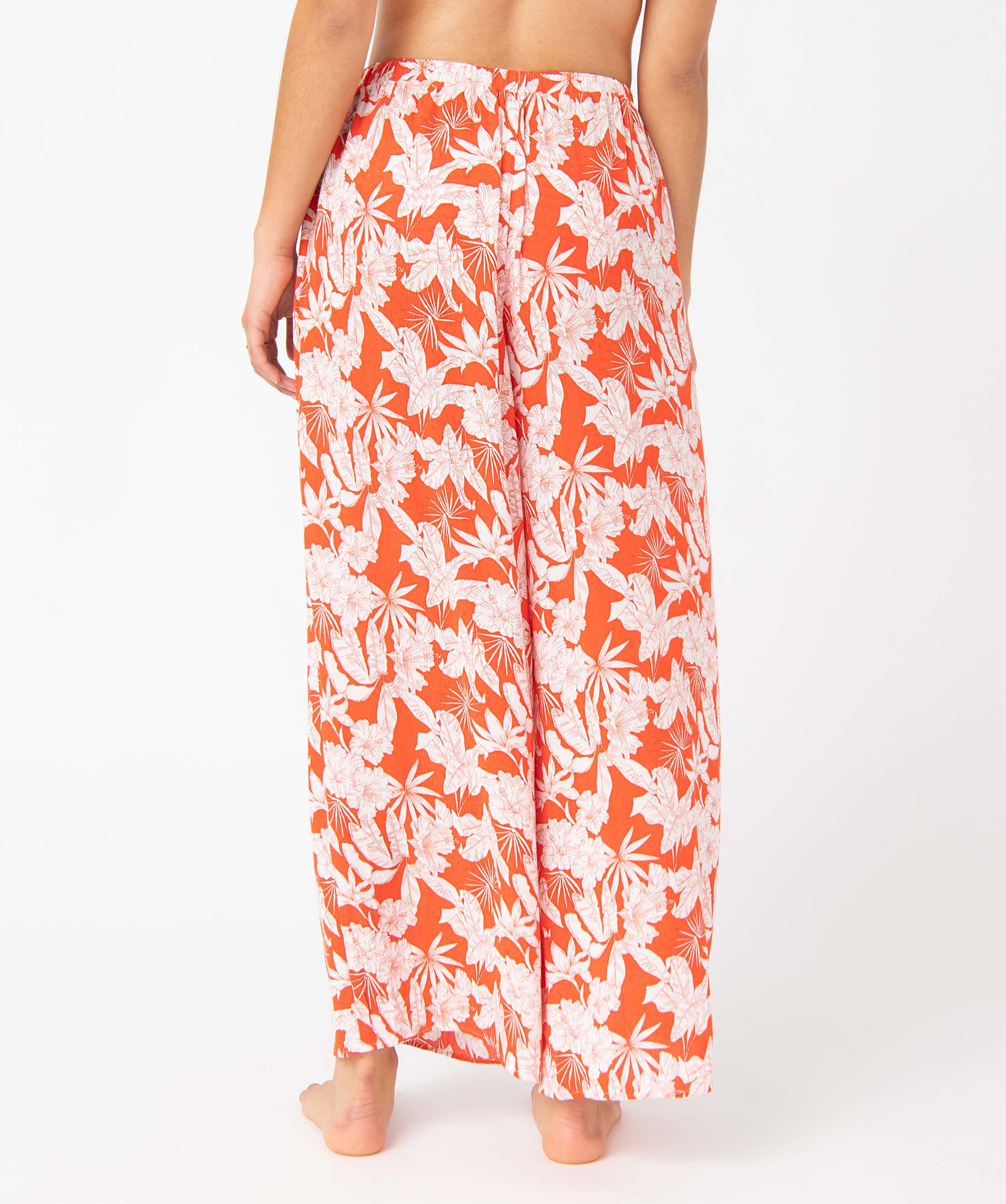 Pantalon de plage femme ouvert sur l’avant imprime | GEMO