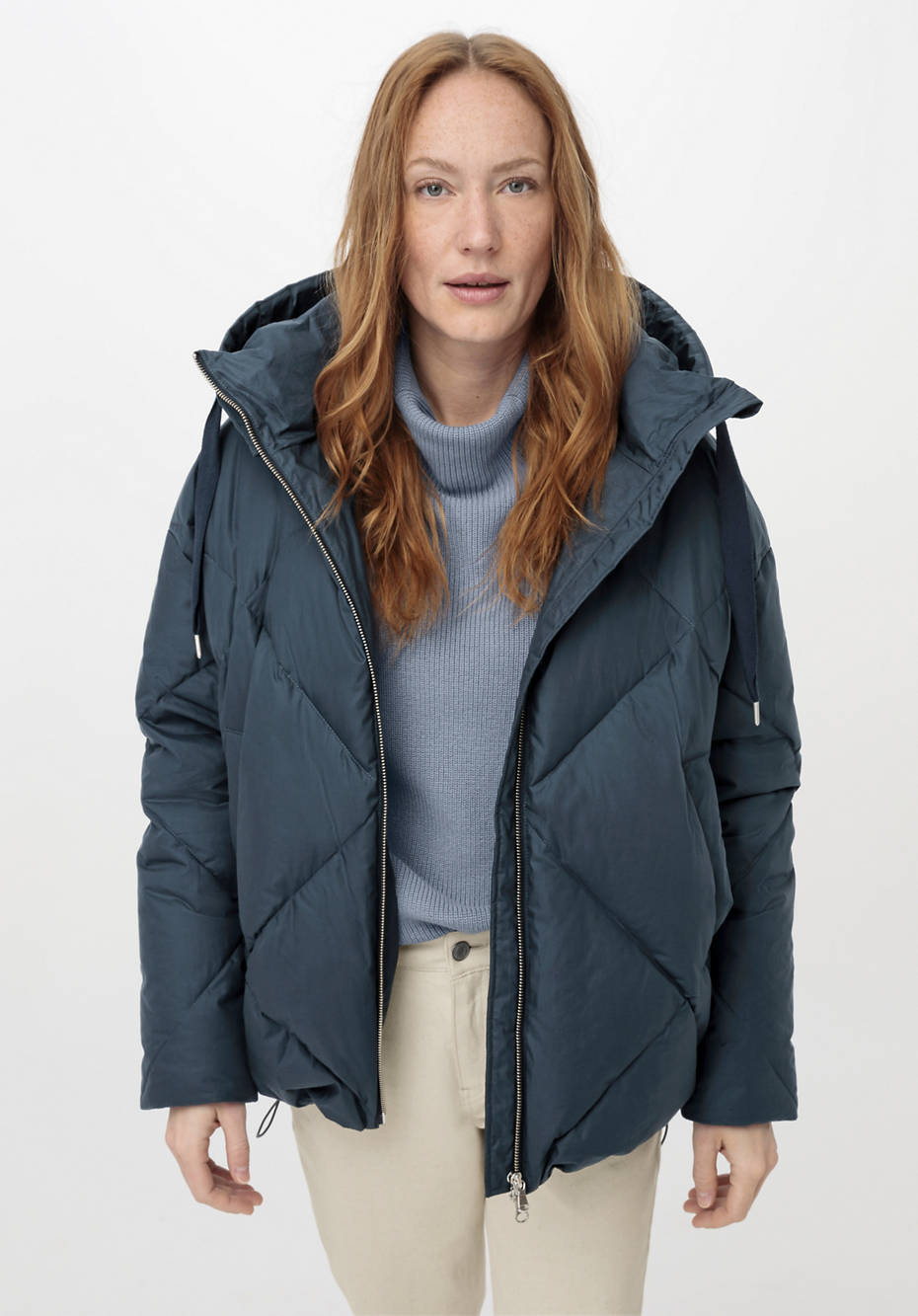 Leichte Daunenjacke Nature Shell mit Bio-Baumwolle