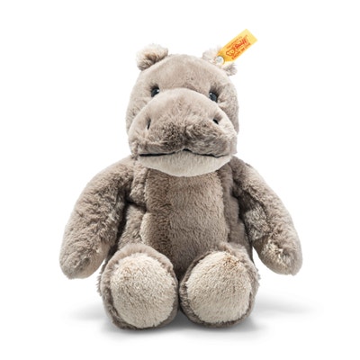 Soft Cuddly Friends Nobby Nilpferd, 28 cm, hellgrau