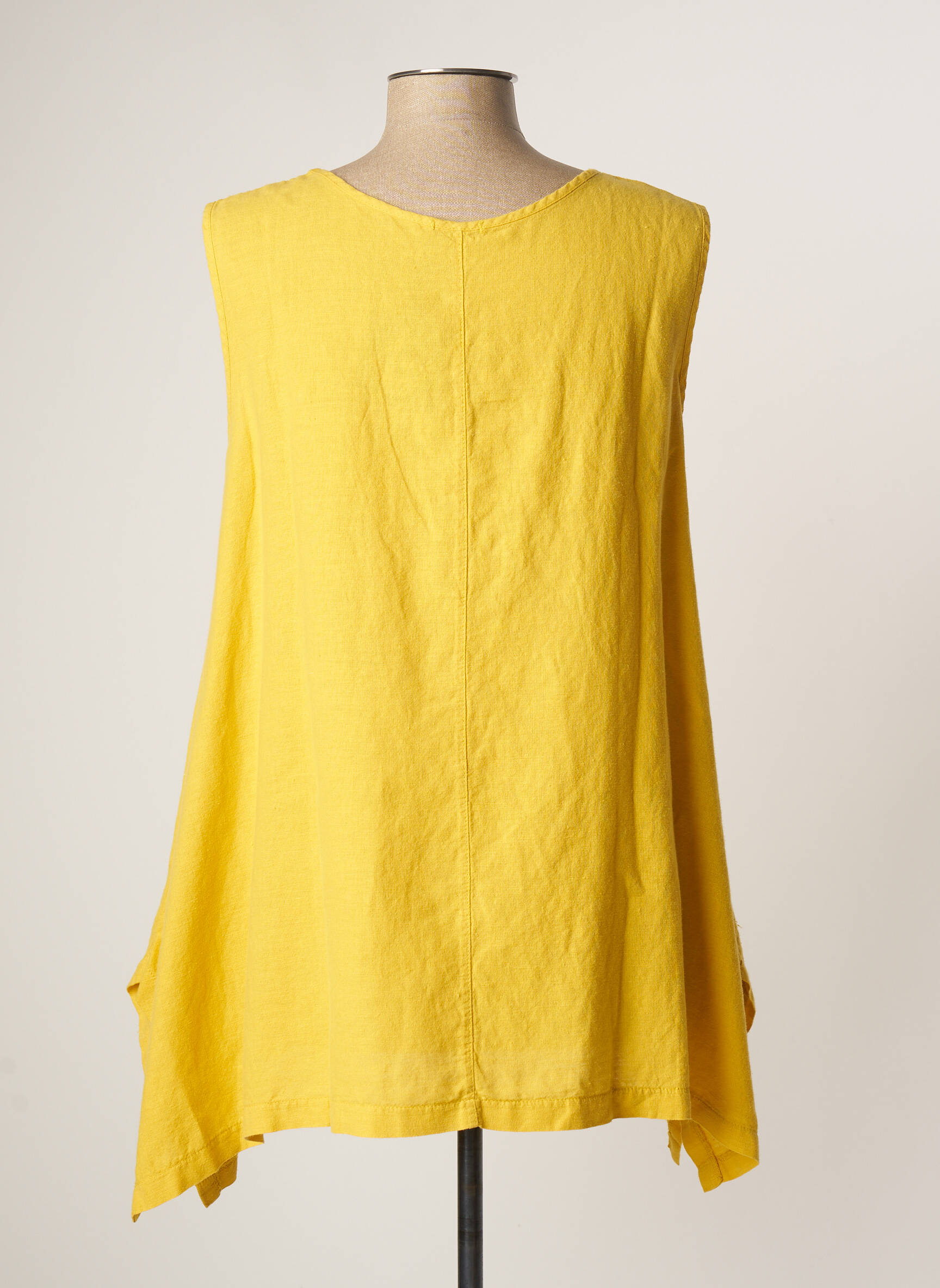 G Oze Tuniquesansmanche Femme couleur jaune