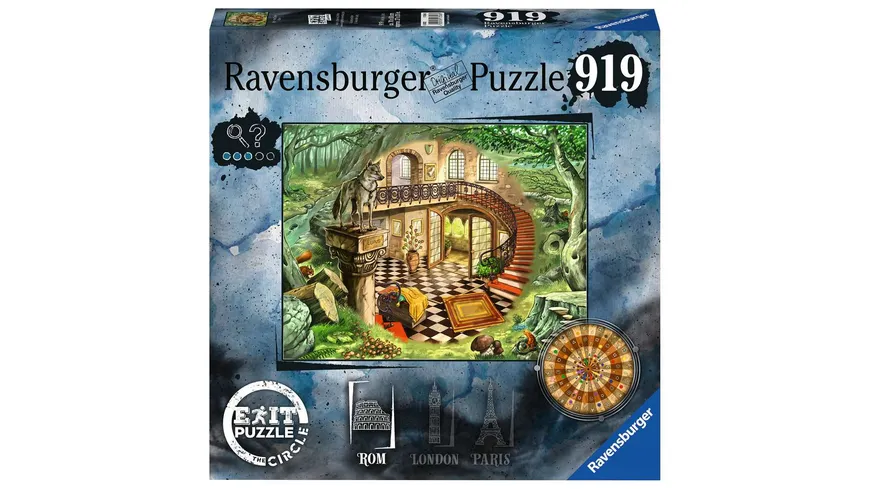 Ravensburger Puzzle - EXIT Puzzle – Exit The Circle in Rom - Escape Room Puzzle mit 919 Teilen