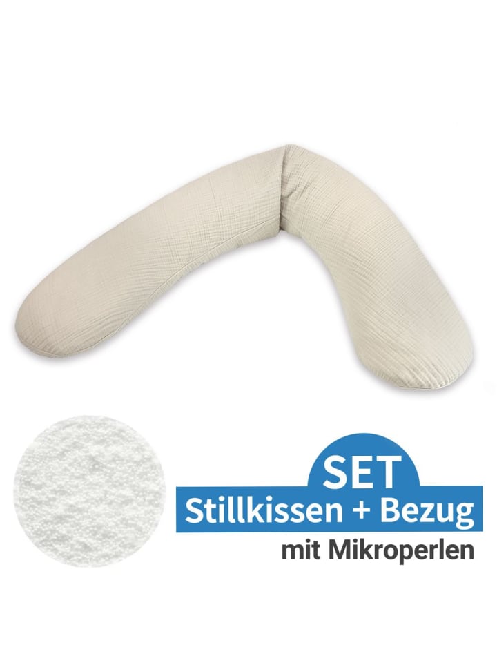 Theraline Stillkissen Das Original mit Mikroperlen-Füllung inkl. in beige günstig kaufen onesize