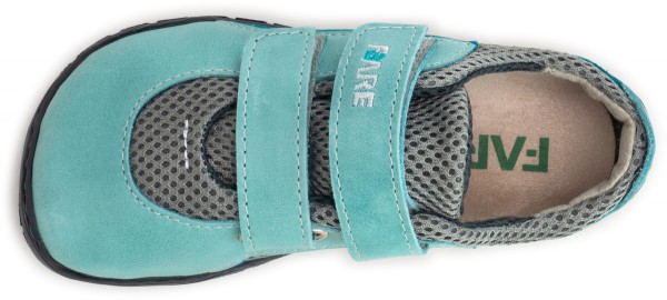 Fare Bare |vB ~ Sneaker Leder & Textil ~ Blau/Grau