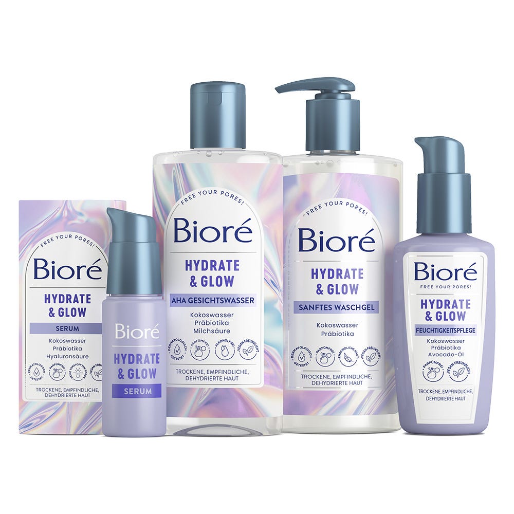 BIORÉ Hydrate & Glow Sanftes Waschgel 200 ml
