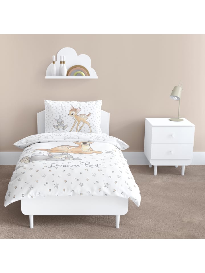 Bambi Baby Bettwäsche-Set Biber/Flanell 
