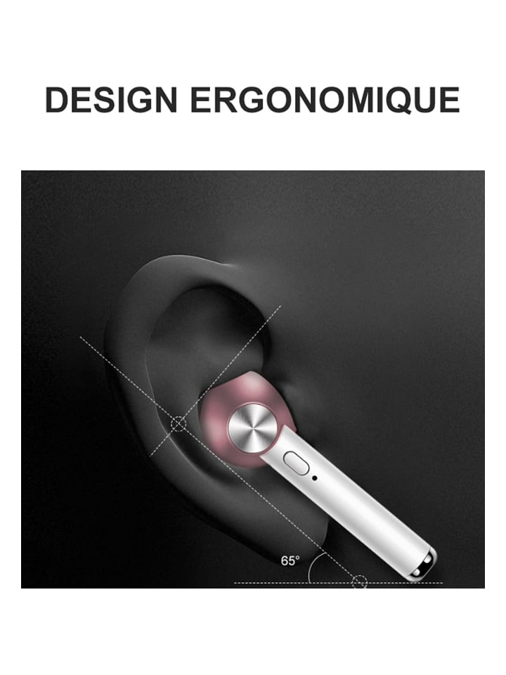 SmartCase Bluetooth-In-Ear-Kopfhörer in Rosa/ Silber günstig kaufen onesize