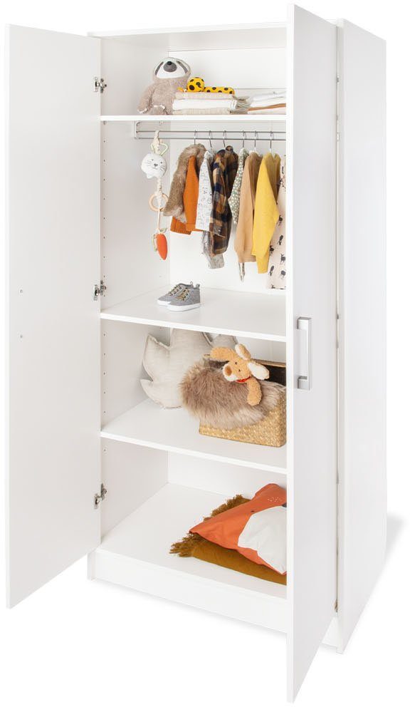 Pinolino® Babyzimmer-Komplettset Hilda & Viktoria, (Spar-Set, 3-St., Hausbett, Kleiderschrank, Wickelkommode), mit Hausbett, 2-trg. Schrank & Wickelkommode; Made in Europe