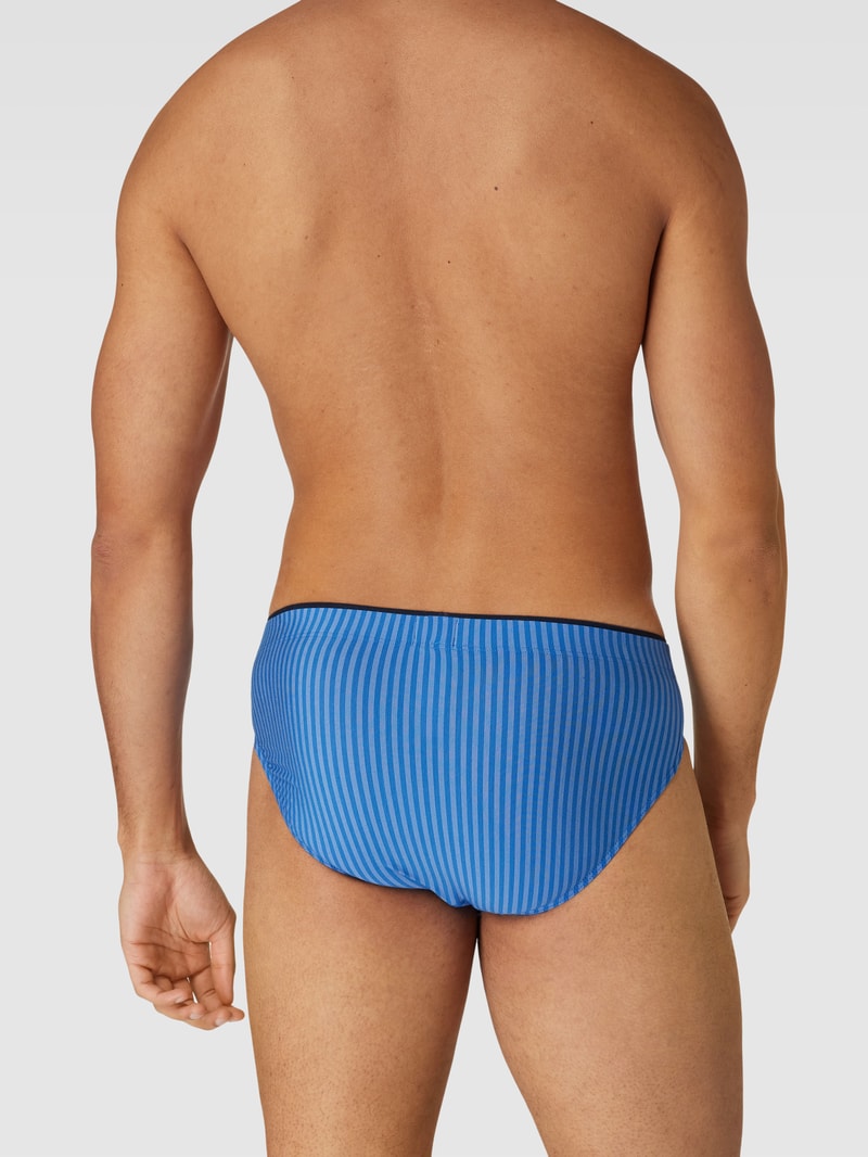 Slip mit Streifenmuster Modell 'Supermini' in bleu