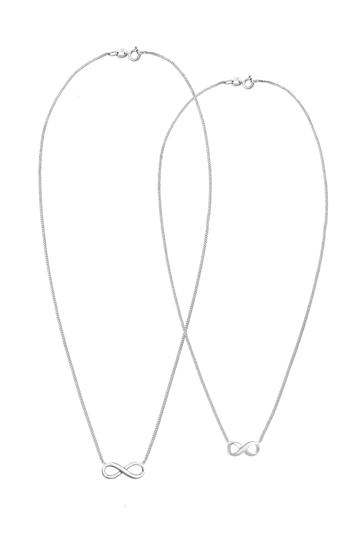 ELLI  Halskette Infinity Mutter Tochter 2er Set 925 Silber