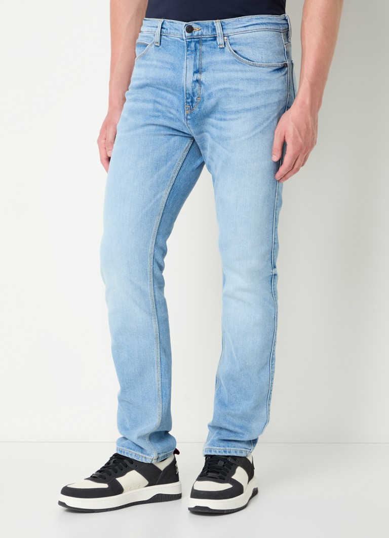 Blugi HUGO BOSS 708 slim fit, spălare deschisă