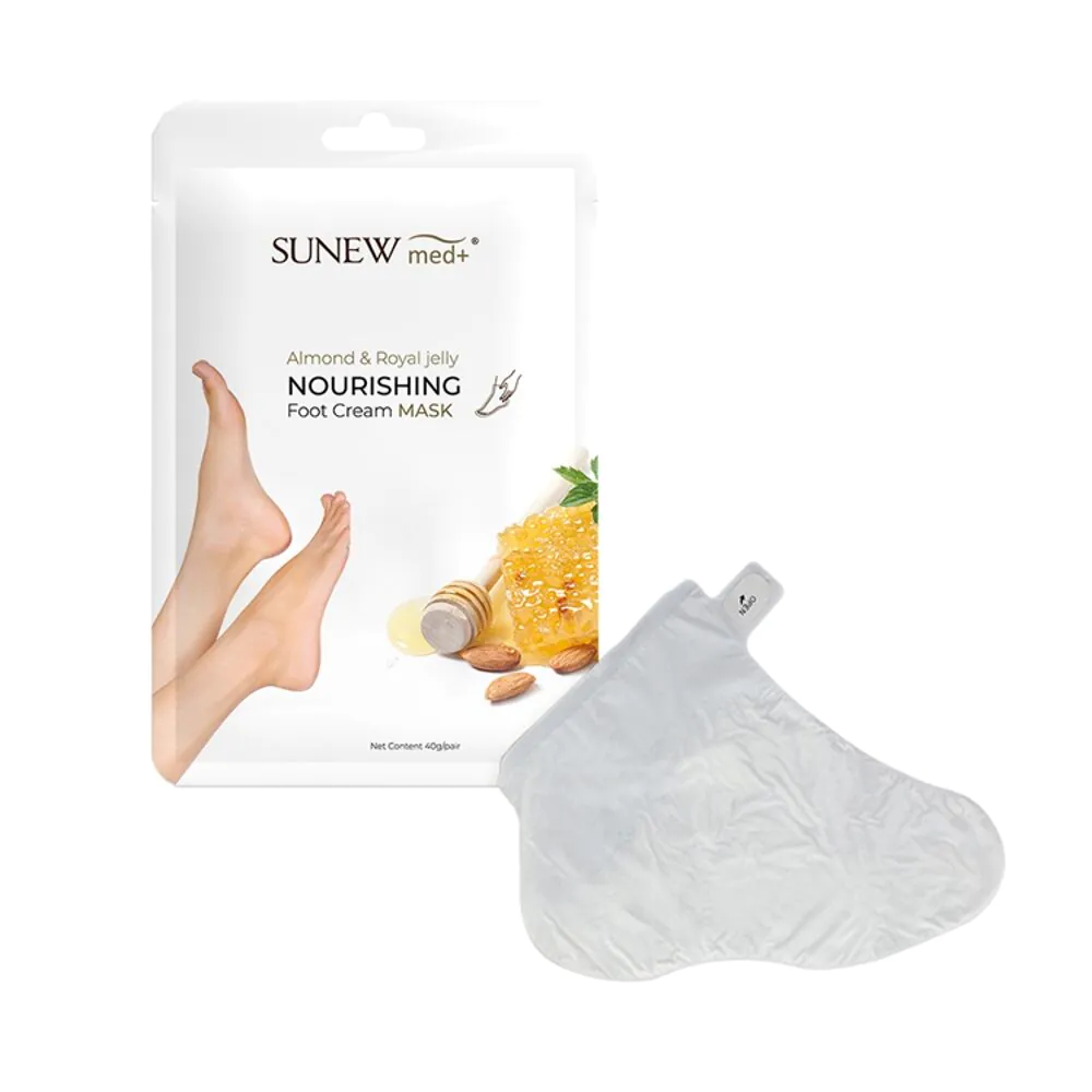 Μάσκα ποδιών SunewMed+ με αμύγδαλο και βασιλικό πολτό