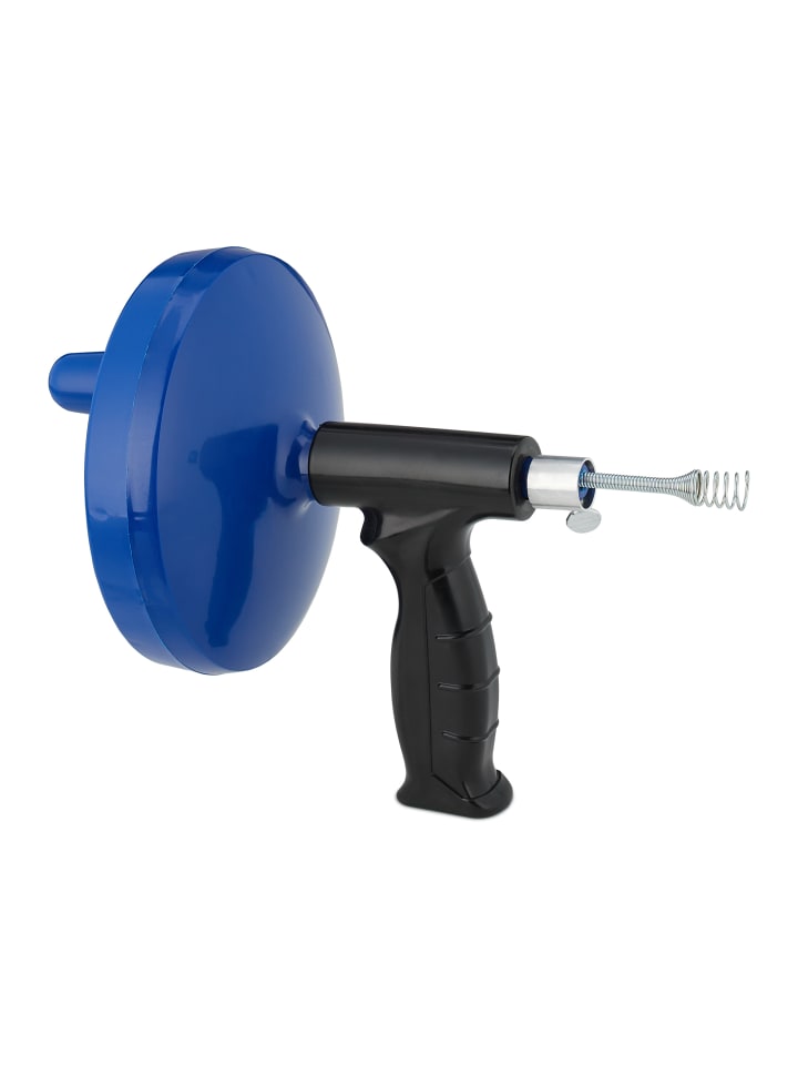 relaxdays Rohrreinigungsspirale in Blau/ Schwarz - 6 m günstig kaufen onesize