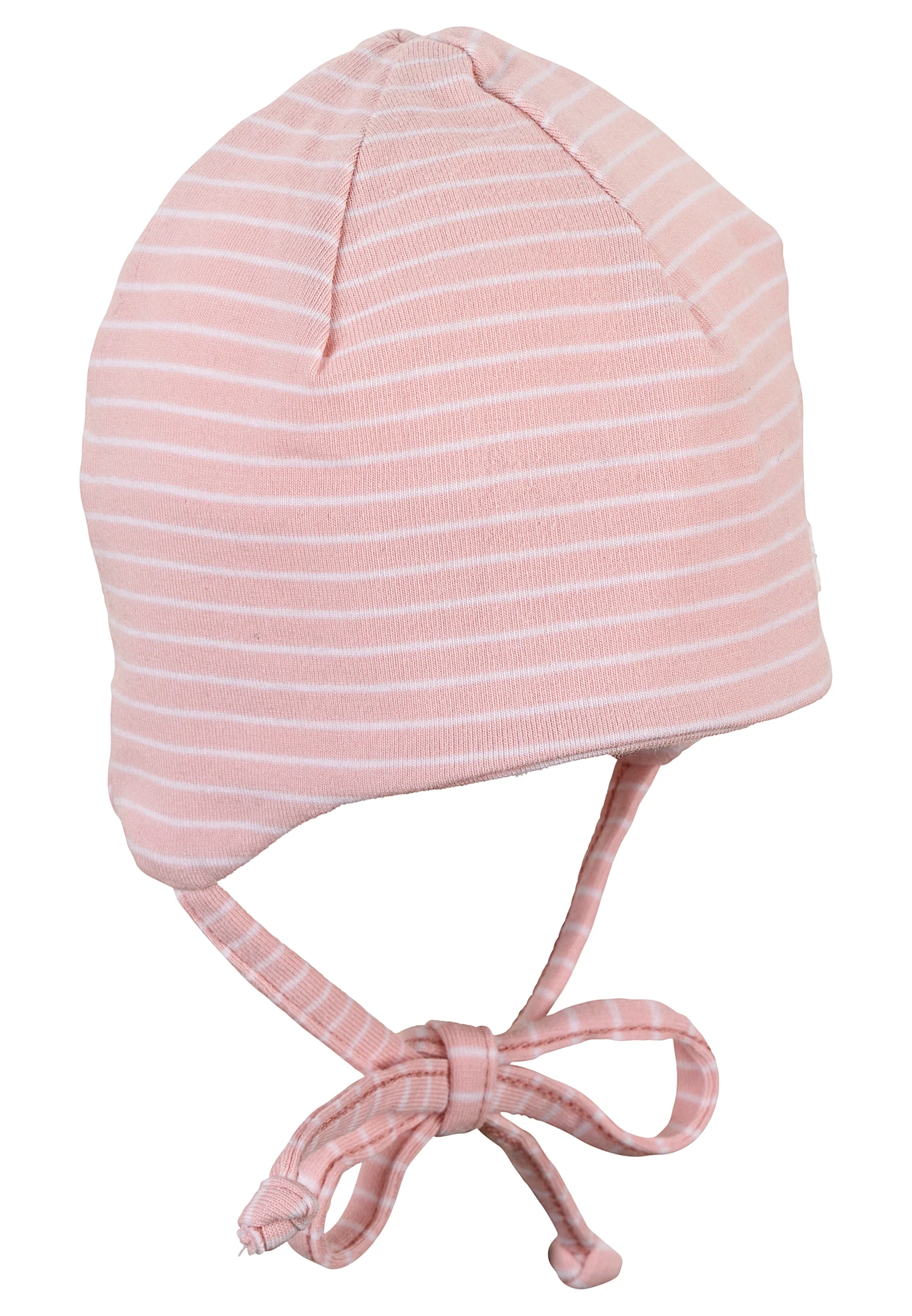 OCS Beanie in Samtblau und Rosa aus Ringeljersey