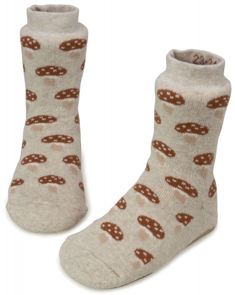 Ewers ~ Stoppersocke SoftStep ~ Pilze beige