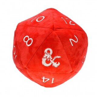 UP - Red and White D20 Jumbo Plush for Dungeons & Dragons