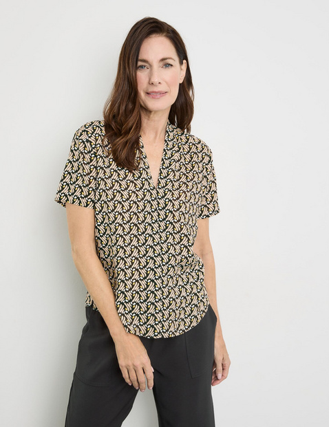 Gemustertes Blusenshirt