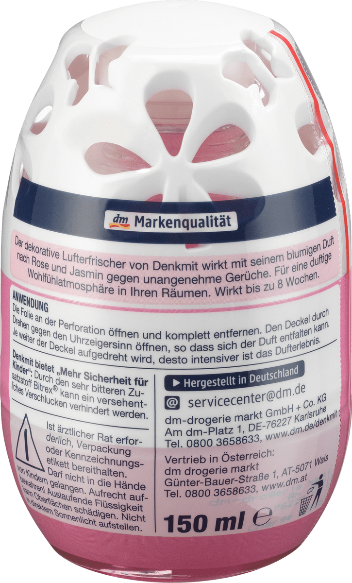 Lufterfrischer Rose&Jasmin, 150 ml