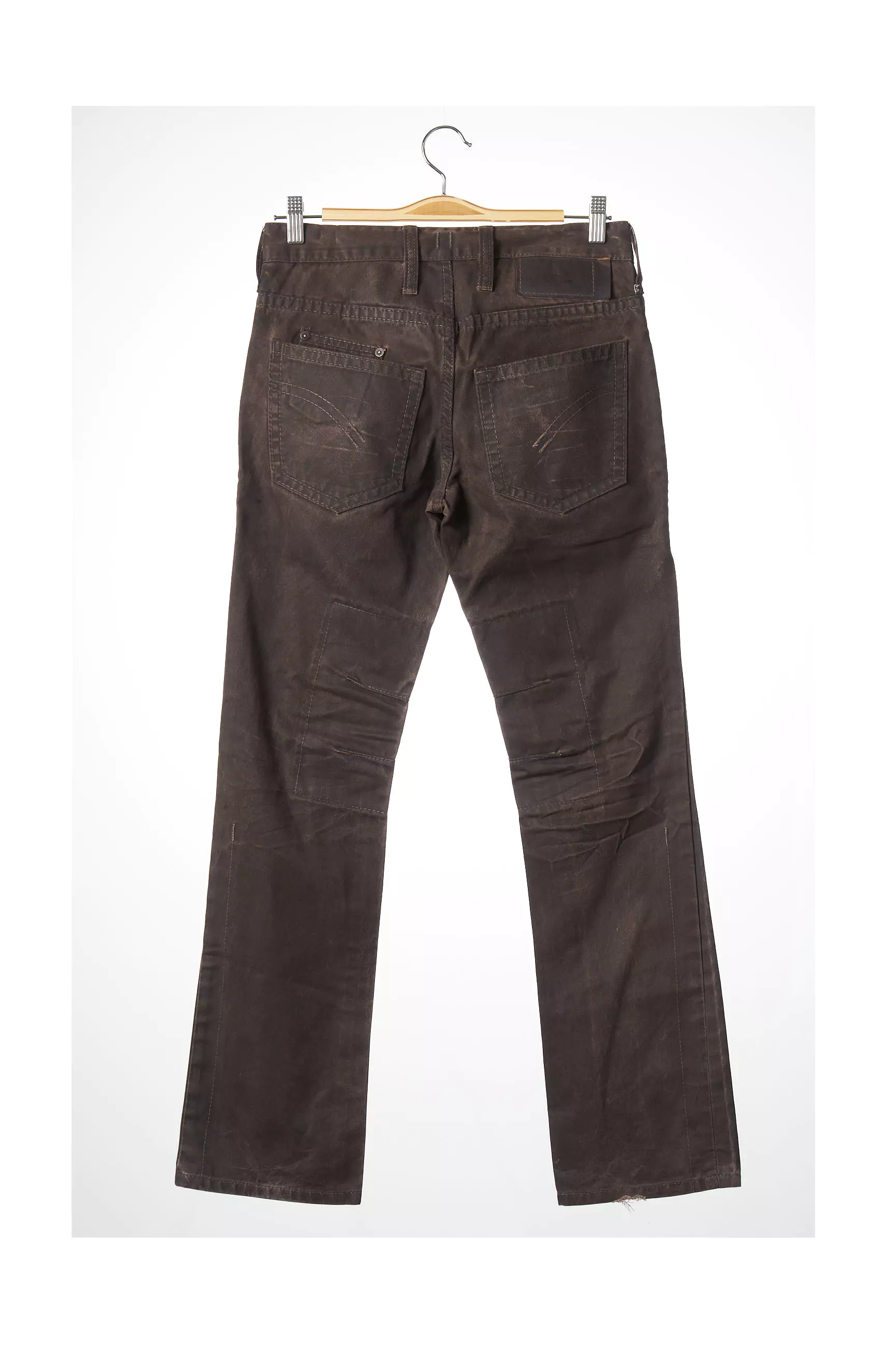 Neil Barrett Pantalons Droits Femme couleur marron