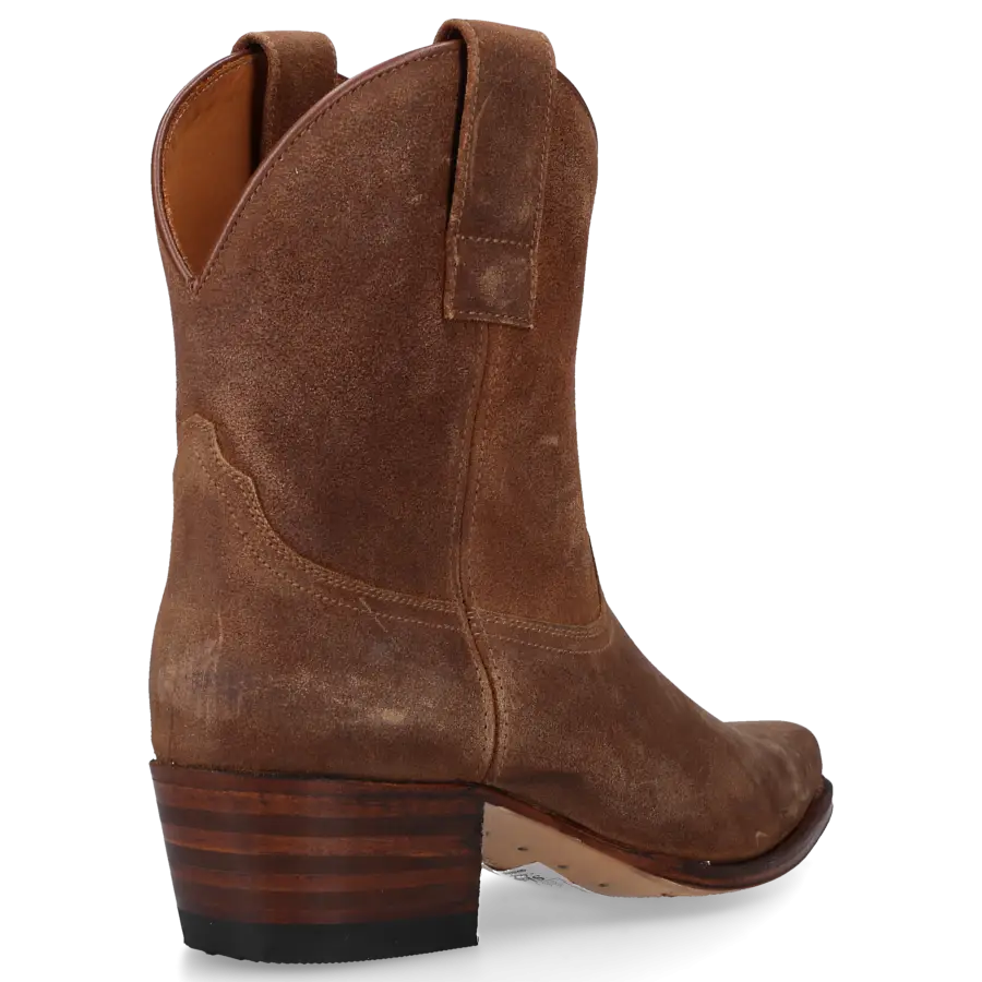 Sendra - Cowboystiefel 18465 Veloursleder - braun