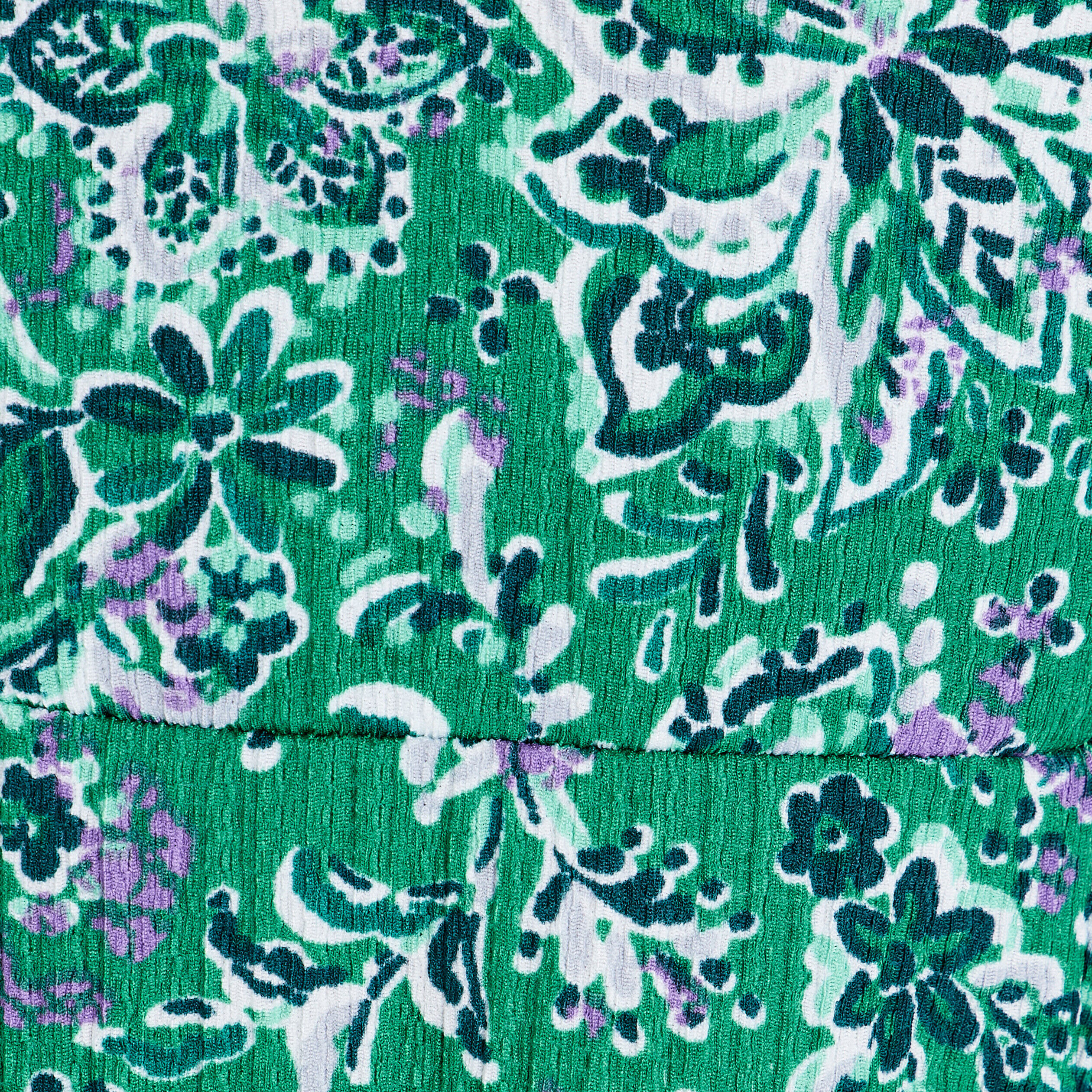Robe longue à manches 3/4 vert femme | Cache Cache
