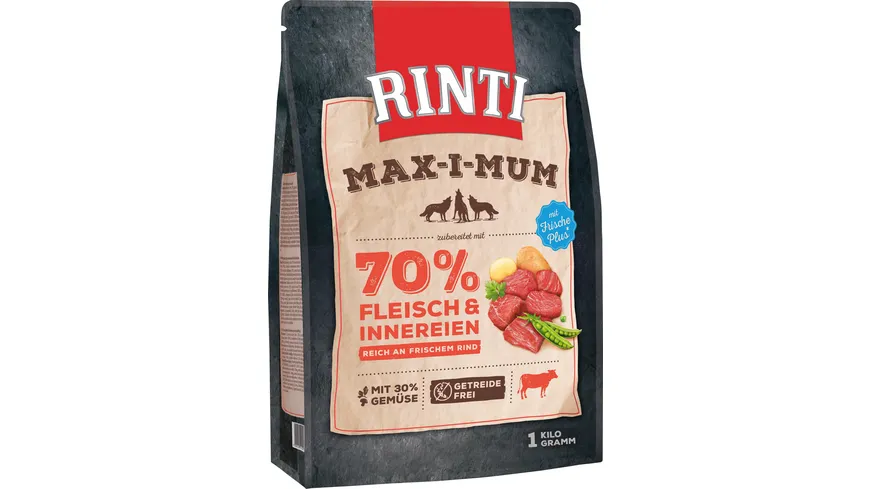 RINTI Hundetrockenfutter Maximum Rind 1 kg