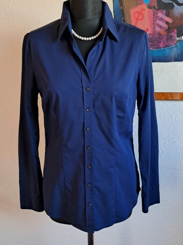 Seidensticker Bluse - Slim fit - in Dunkelblau günstig kaufen 38