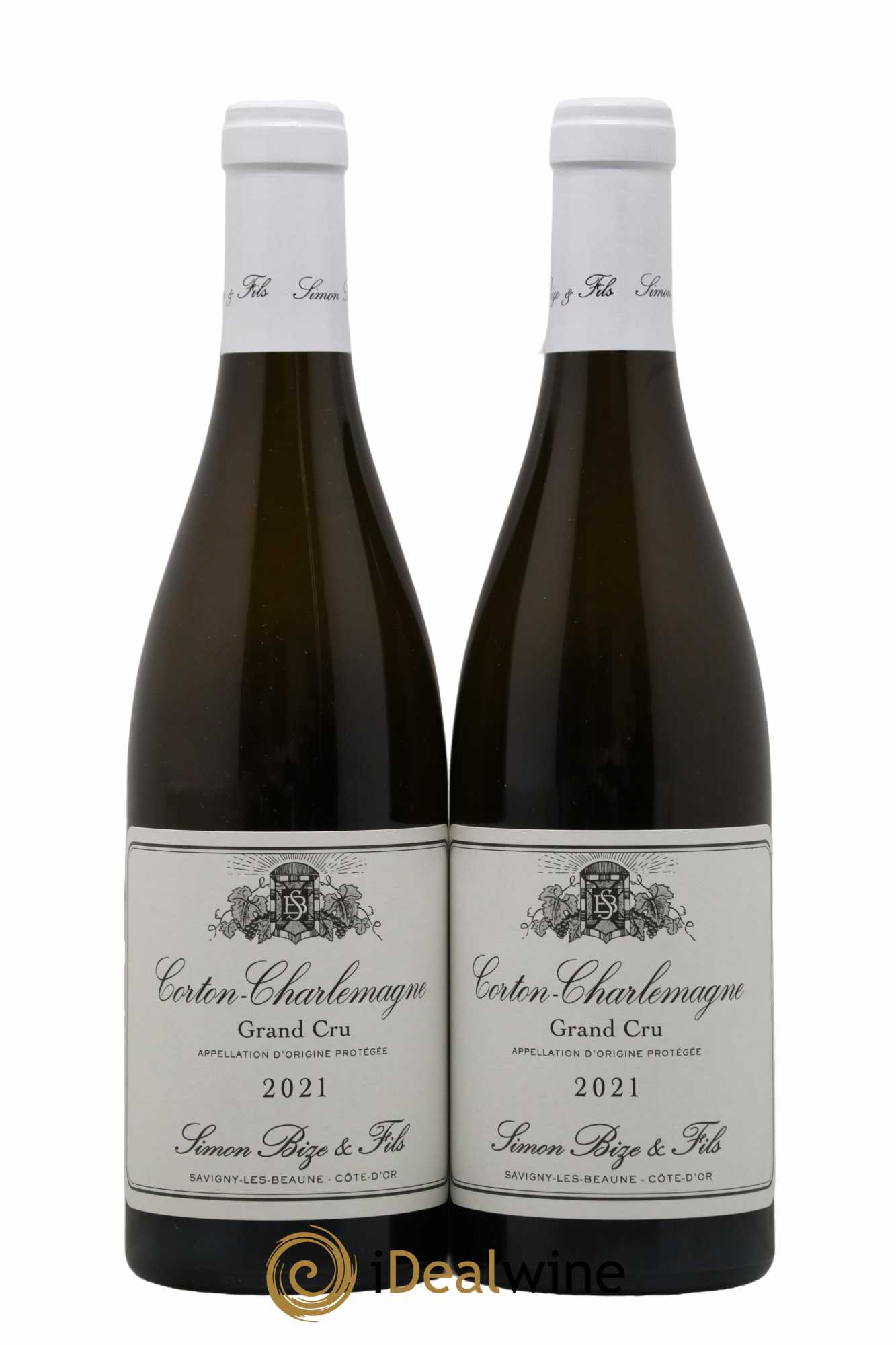 Corton-Charlemagne Grand Cru Simon Bize & Fils  2021 - Lot de 2 Bouteilles