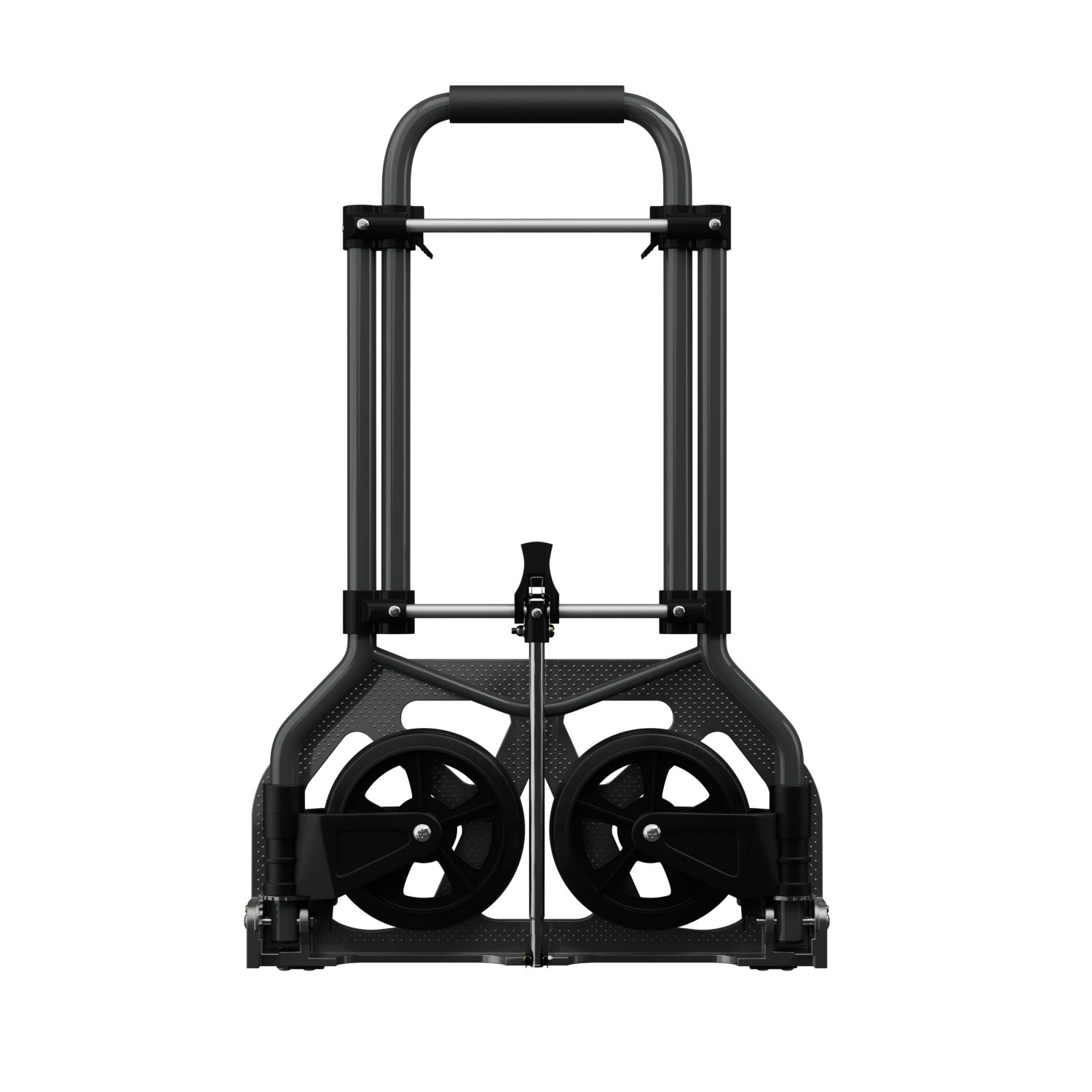 TroniTechnik Sackkarre Handkarre Transportkarre Handwagen, klappbar bis 100 kg Tragfähigkeit, (Transportkarre mit fixierbarem Tragegriff, rutschfeste Transportfläche), faltbar, BxTxH 48x42x98cm, Handkarre zum Transport, Schaumstoffgriff
