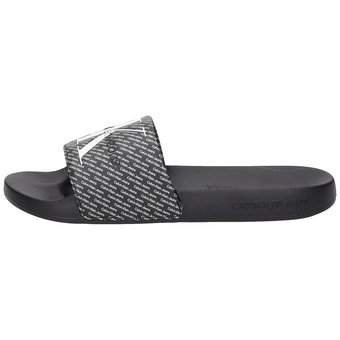 Calvin Klein Slide Aop in schwarz