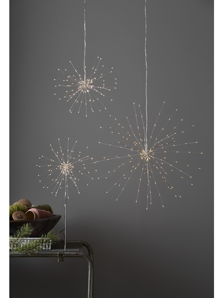STAR Trading LED Deko-Stehleuchte 'Firework', 120 LEDs, silber, warmweiß, 50cm günstig kaufen onesize